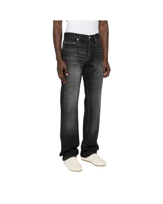 A.P.C. Black Straight Jeans for men