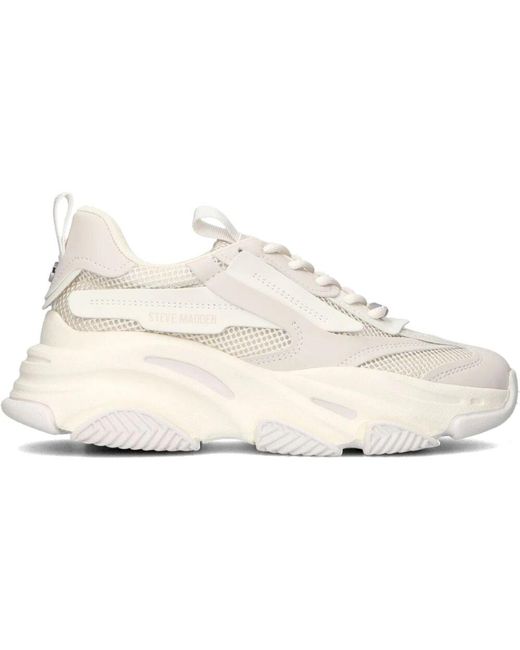 Steve Madden White Possession Low-Top Sneakers
