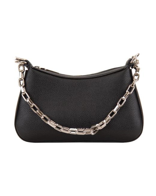 McQueen Black Shoulder Bags