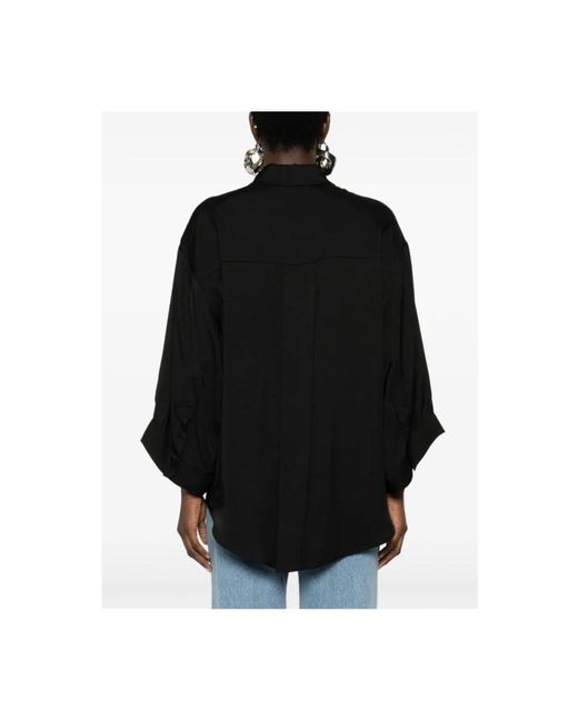 FEDERICA TOSI Black Stilvolles hemd mit camicia 0002