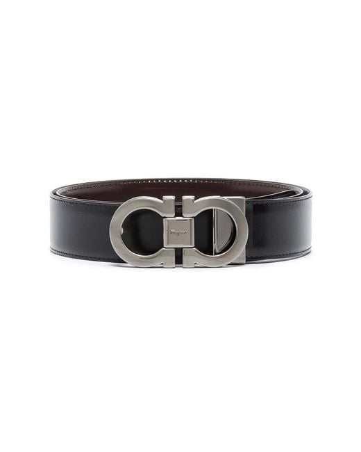 Ferragamo Gancini Wendegürtel aus Leder in Black für Herren