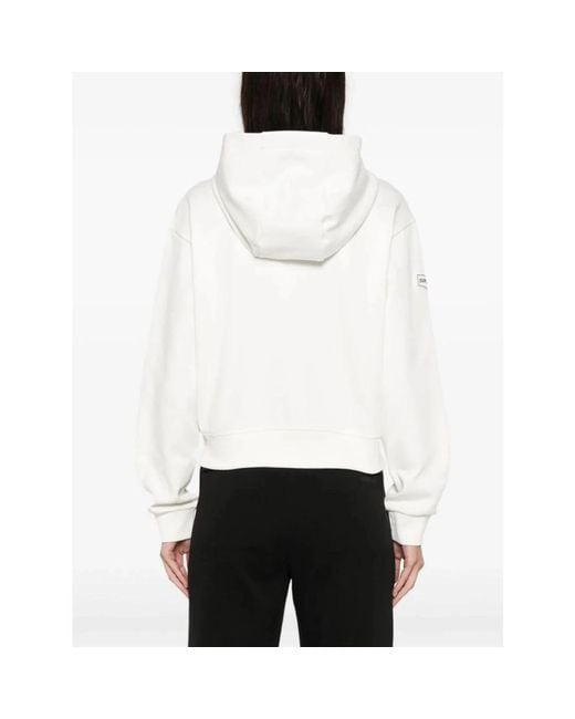 Duvetica White Full-zip hoodie