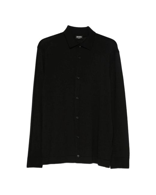 Zegna Black Casual Shirts for men