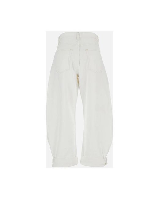FRAME White Loose Fit Jeans