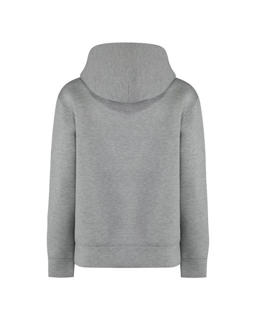 Calvin Klein Gray Kapuzenpullover mit reißverschluss und taschen