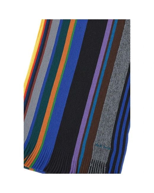 Paul Smith Blue Winter Scarves for men