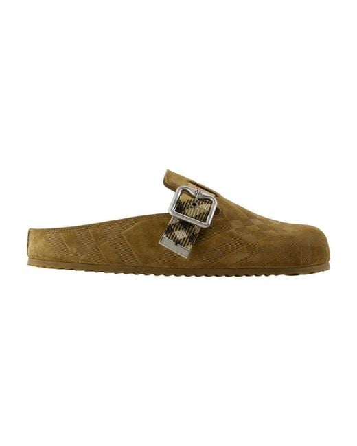 Burberry Green Mules
