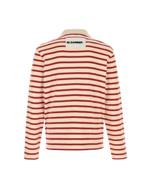 Jil Sander Red Polo Shirts for men