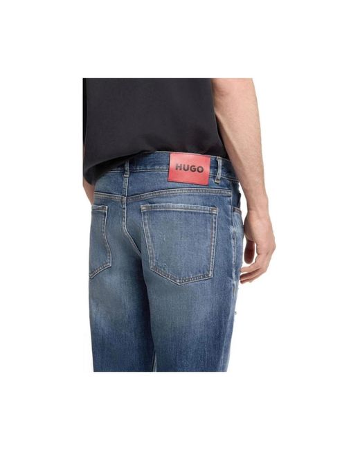 HUGO Blue Slim Fit Jeans for men