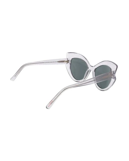 Andy Wolf White Sunglasses