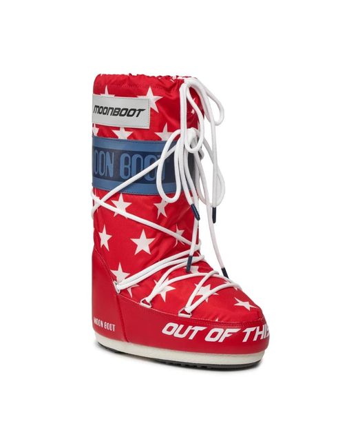 Moon Boot Winter Boots in het Red voor heren