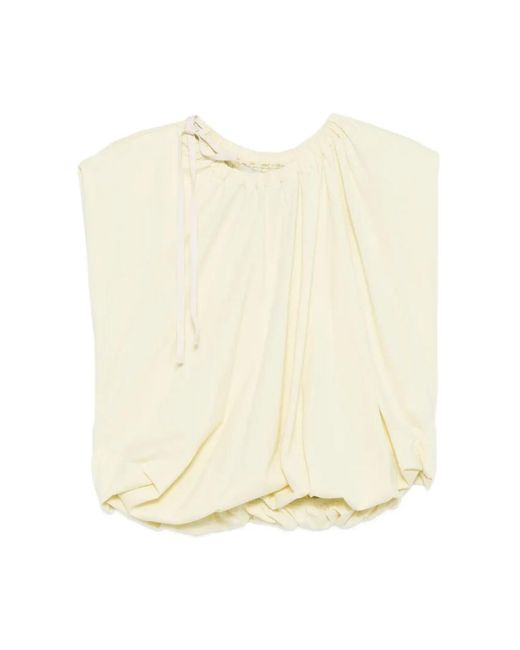 Blouses Tela de color Natural