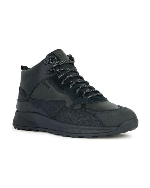 Lace-Up Boots di Geox in Black da Uomo