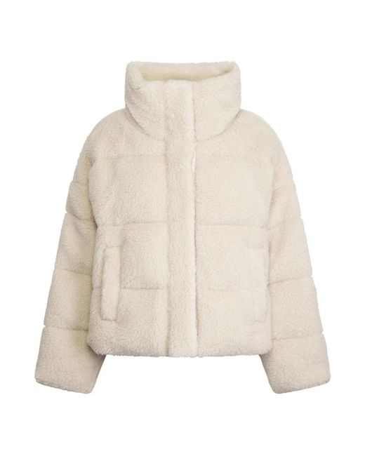 Max Mara Natural Faux Fur & Shearling Jackets