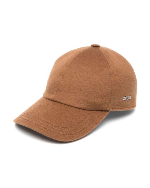 Vjc cappello cappello elegante di Zegna in Brown da Uomo