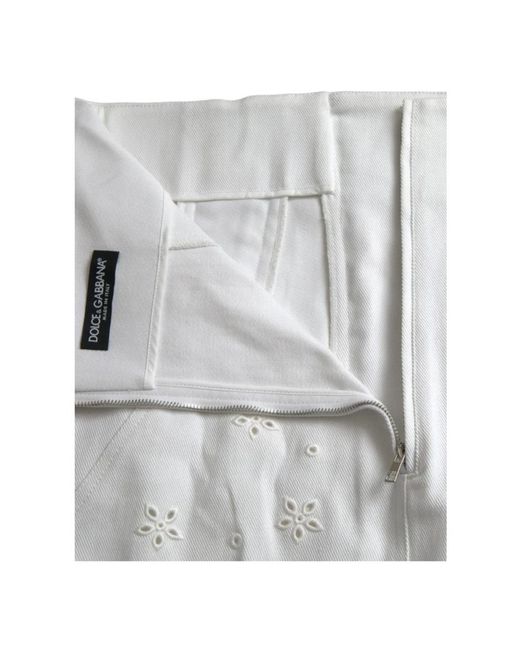 Skirts > short skirts Dolce & Gabbana en coloris White