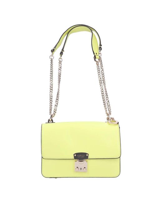 Guess Yellow Eliette chartreuse schultertasche
