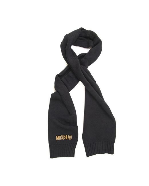 Moschino Black Winter Scarves