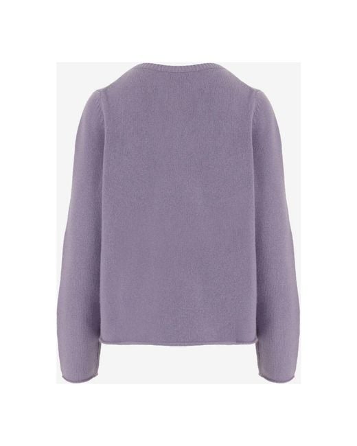 Allude Purple Cashmere Knitwear