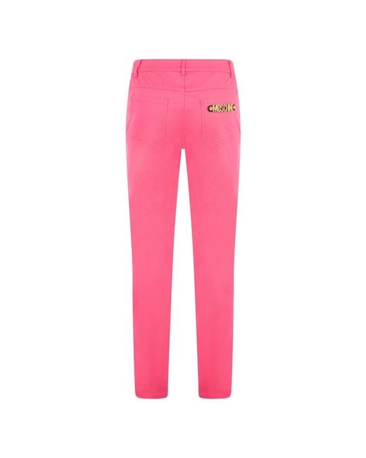 Moschino Pink Straight Trousers