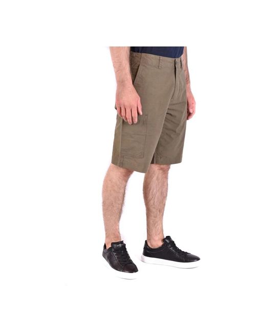 Woolrich Korte Broeken ,Groen ,Katoen Casual Shorts in het Gray voor heren