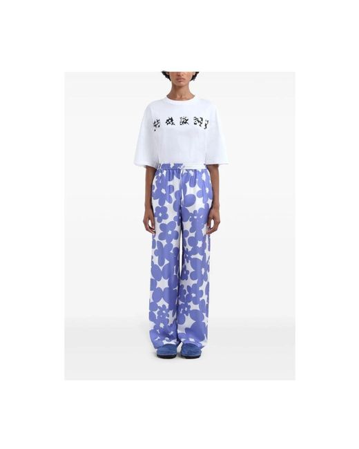 Wide Trousers di Marni in Blue
