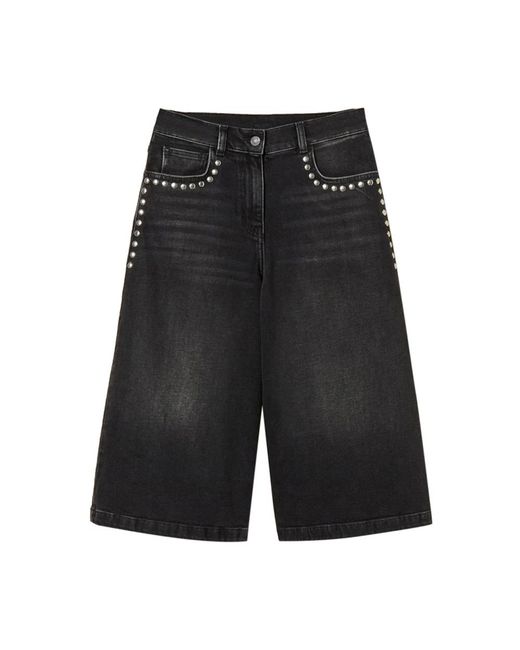 Actitude Black Denim Shorts