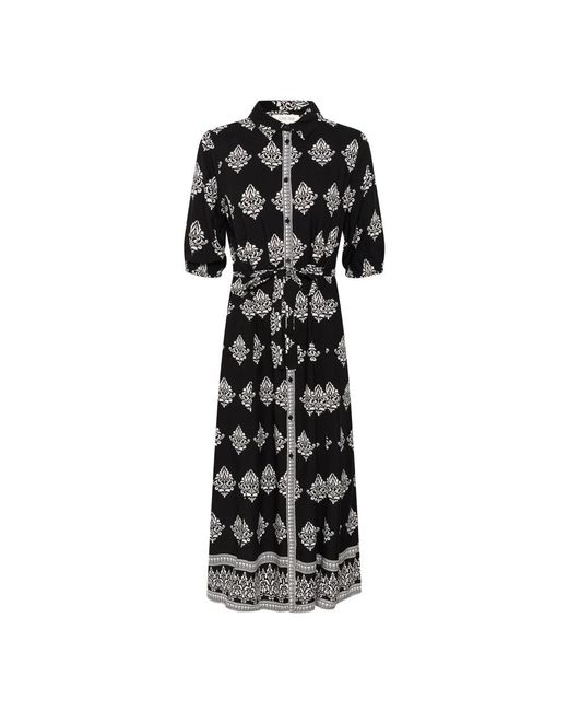 Cream Black Shirt Dresses