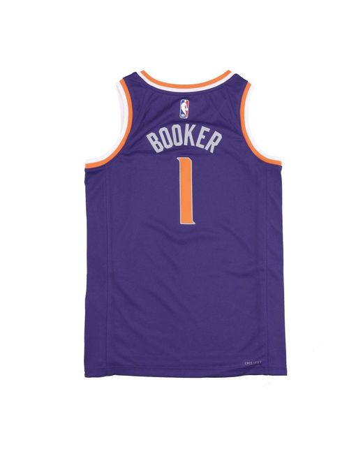 Nike Fitness ,Paars ,Polyester Devin Booker Icon Edition Tanktop in het Purple voor heren