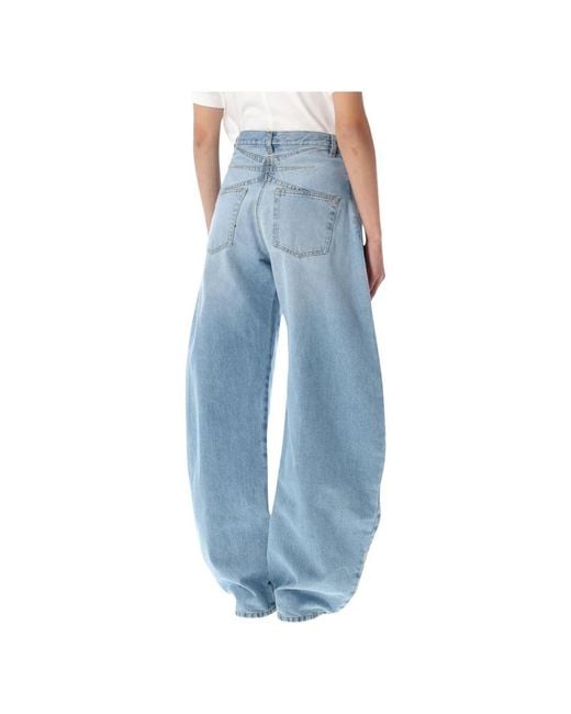 Alaïa Blue Wide Jeans