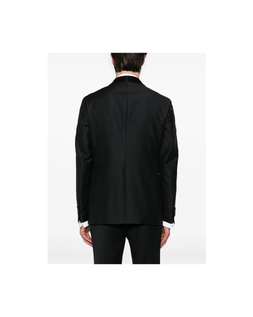Tagliatore Jassen ,Zwart ,Wol Blazer in het Black voor heren
