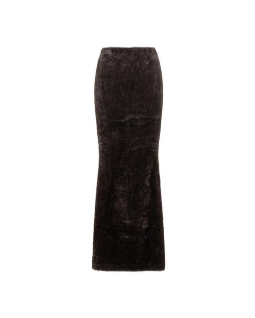 ANDAMANE Rokken ,Zwart ,Nemesia Maxi Rok in het Black