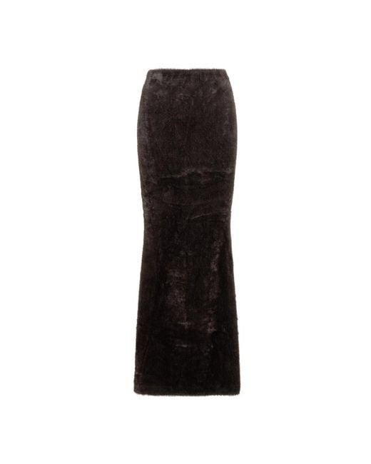 ANDAMANE Rokken ,Zwart ,Nemesia Maxi Rok in het Black