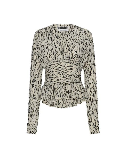 Long Sleeve Tops ROTATE BIRGER CHRISTENSEN de color Black