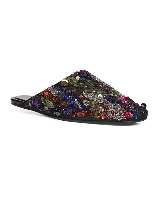 Dries Van Noten Black Mules