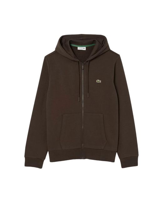 Lacoste Brown Zip-Throughs for men
