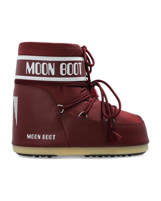 Moon Boot Mb Icon Low Nylon in het Red