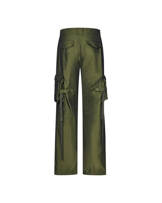 ANDERSSON BELL Green Wide Trousers for men