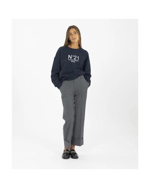 N°21 Gray Wide Trousers