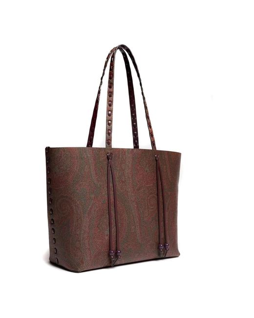 Etro Brown Shopping Bags