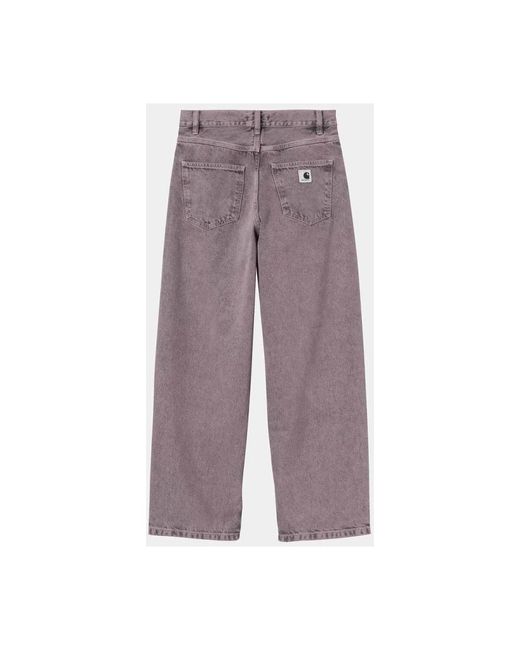 Carhartt Purple Straight Trousers