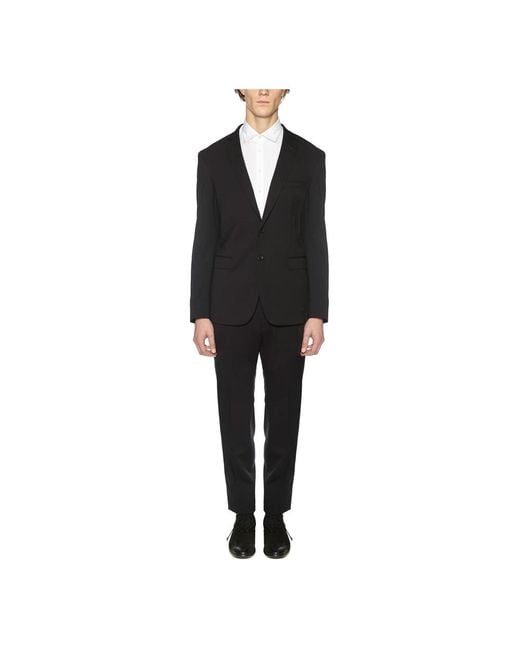 Tonello Black Single Breasted Suits for men