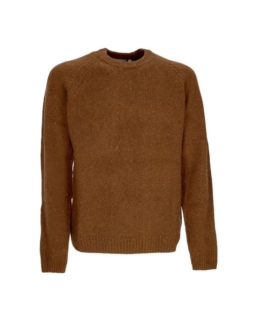 Carhartt Gesprenkelter tamarinden crew neck pullover in Brown für Herren