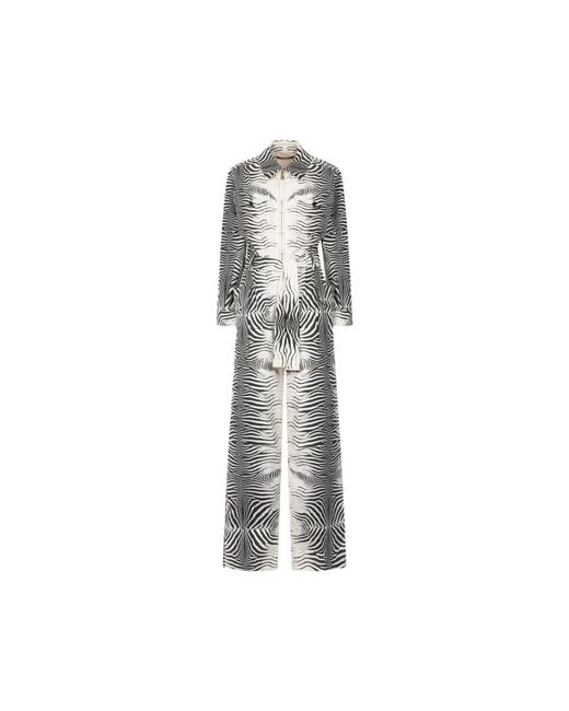Roberto Cavalli Gray Jumpsuits