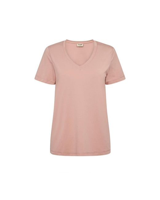 Mos Mosh Pink Dala V-Ss Basic Tee