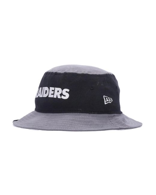 KTZ Accessoires ,Zwart ,Katoen Nfl Raiders Bucket Hat Zwart in het Black