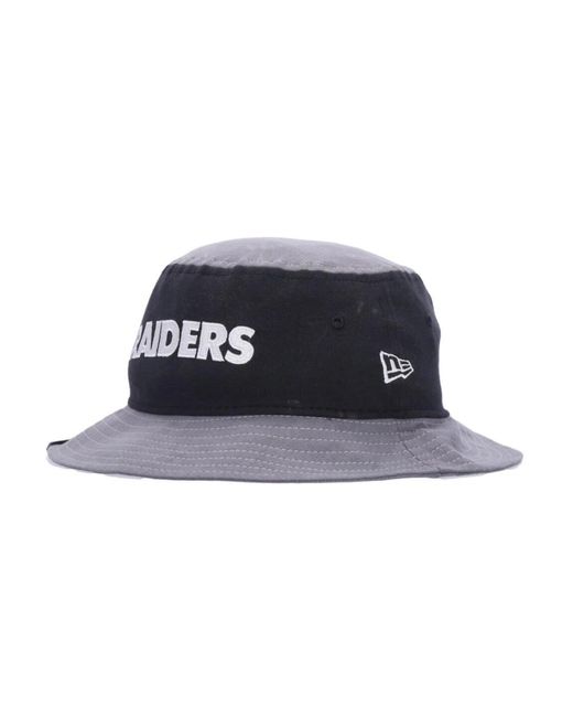 KTZ Accessoires ,Zwart ,Katoen Nfl Raiders Bucket Hat Zwart in het Black