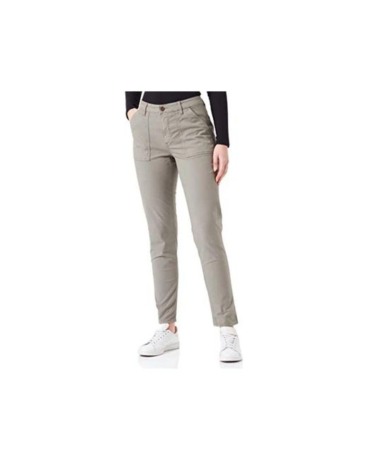 Camel Active Gray Bequeme Und Stilvolle Einfarbige Hose