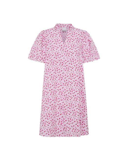 Ichi Shirt Jurken in het Pink