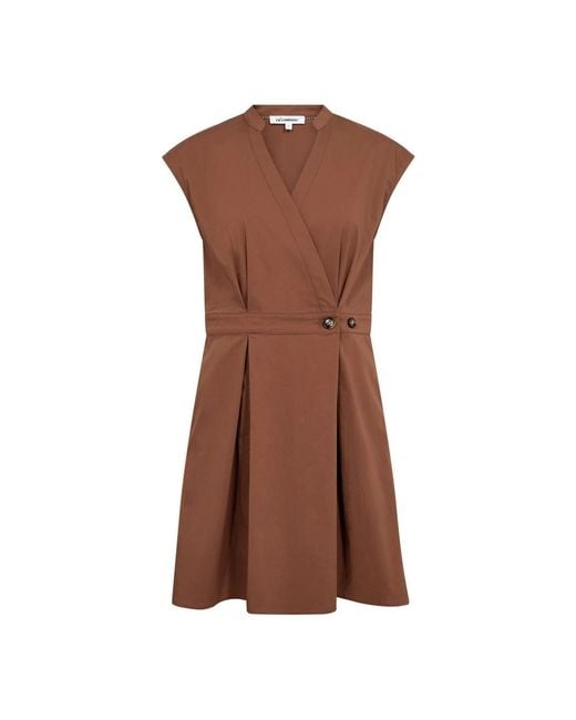 Wrap Dresses co'couture de color Brown